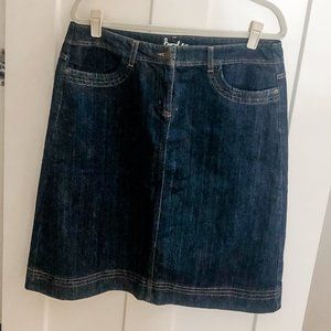NWOT Boden Midi Denim Skirt!